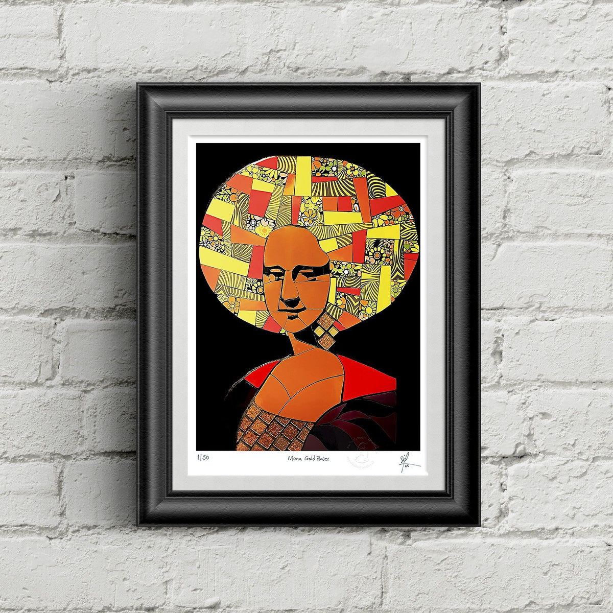 Fine Art Colecionável Mona Gold Power